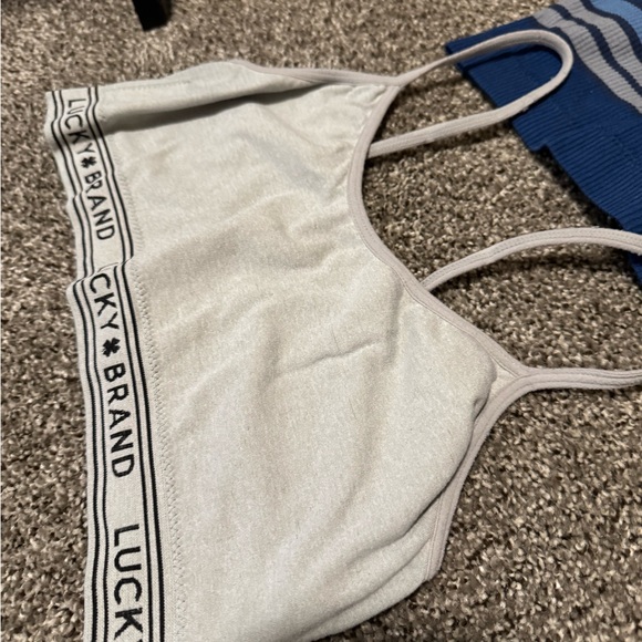 Lucky Brand Blue and White Bra Set - Picture 4 of 5